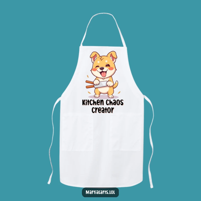 Funny Dog Chef Apron: Silly Chop Kitchen Gift for Cooks