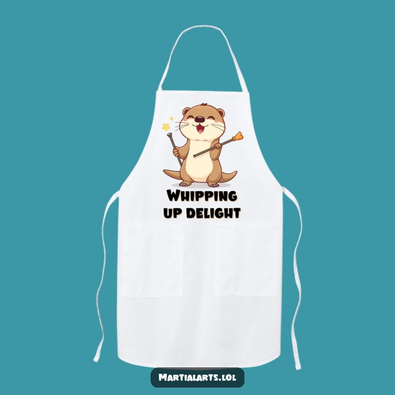 Funny Otter Staff Apron: Kitchen Spinning Style, Practical Funny Gift