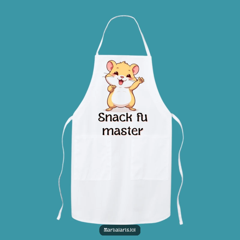 Funny Hamster Martial Arts Apron - Chef's Gift for Kitchen Kicks