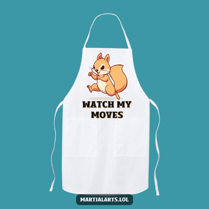 Funny Squirrel Chef Apron: Determined Cook's Agile Kitchen Gift