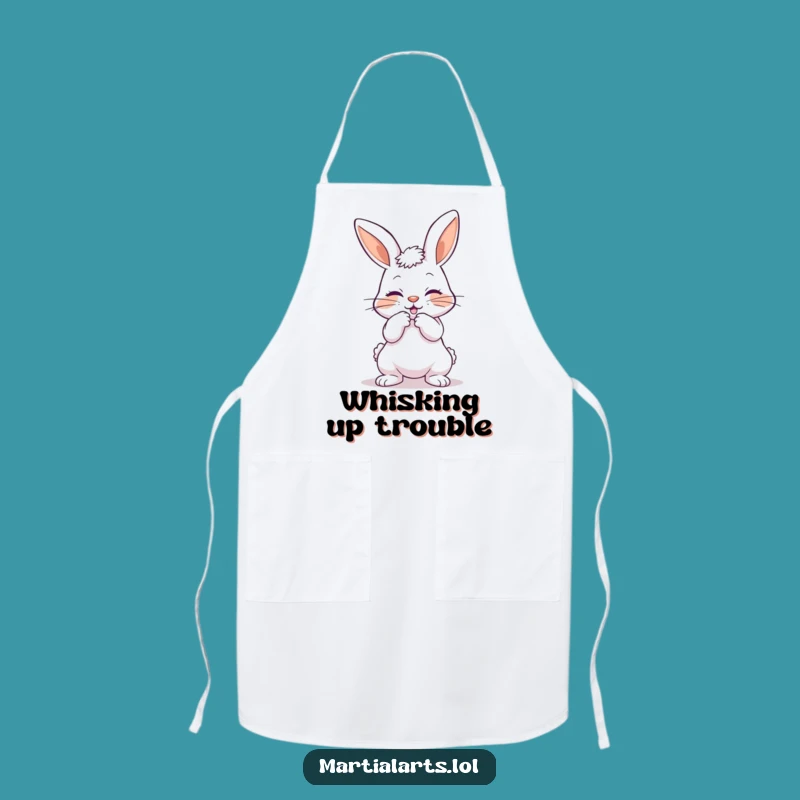 Funny Playful Bunny Apron: Cook with Playful Prowess, Hilarious Gift
