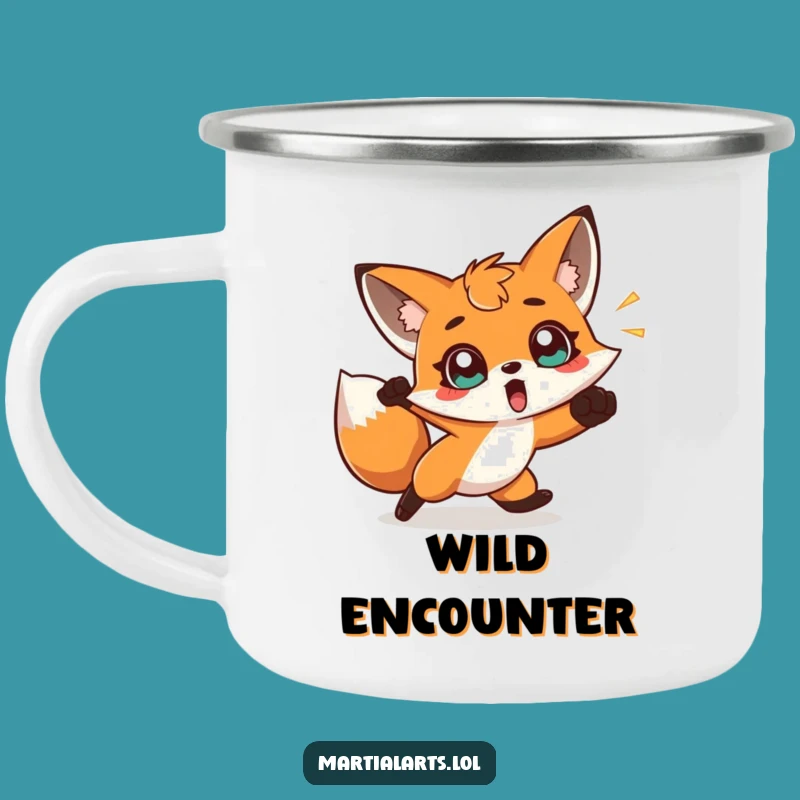 Funny Fox Dodge Camping Mug - Adventure Ready for Quick Escapes