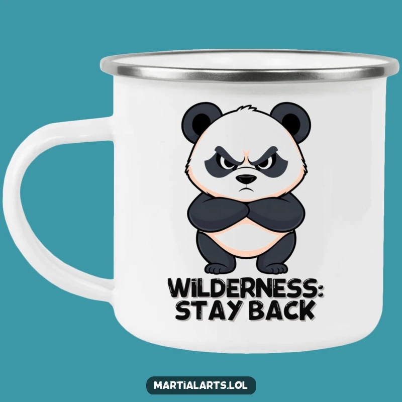 Funny Panda Camp Mug: Fierce Protection for Your Outdoor Brews