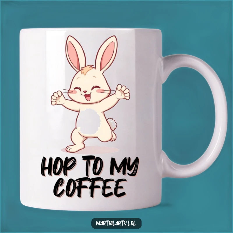 Funny Bunny Block Mug: Hilarious Animal Defense Gift for a Swift Drink