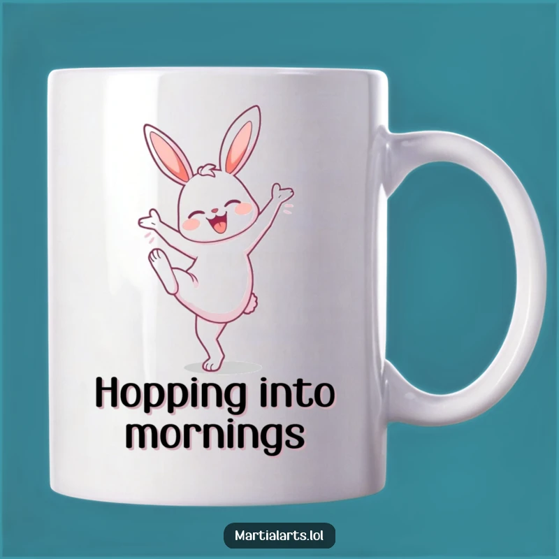 Funny Bunny High Knee Mug: A Hilarious Gift for Fitness Funnies!
