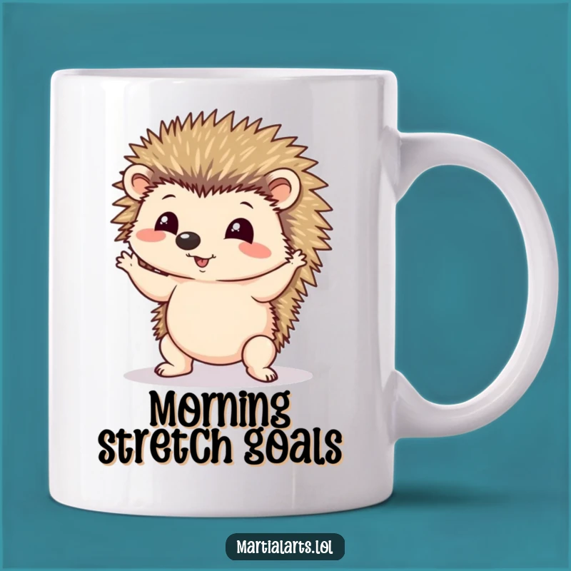 Funny Hedgehog Yoga Mug - Hilarious Pose Gift for Zen Seekers