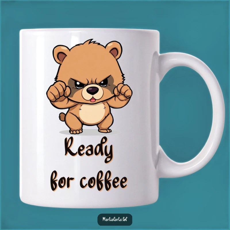 Funny Determined Bear Cub Punch Mug - Motivational Pet Gift