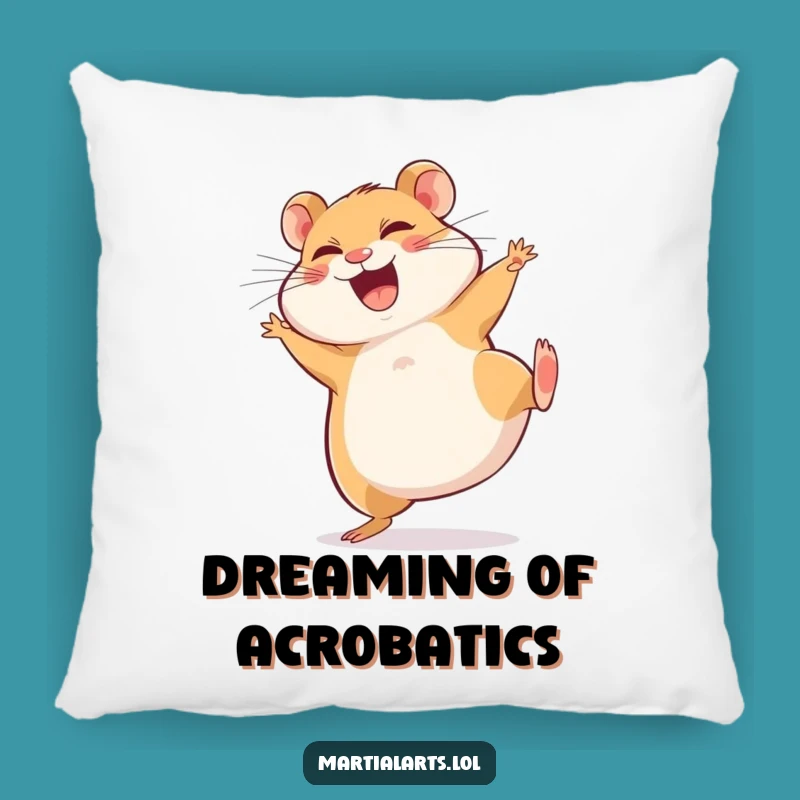 Funny Giggling Hamster Kick Pillow - Comfy & Hilarious Decor