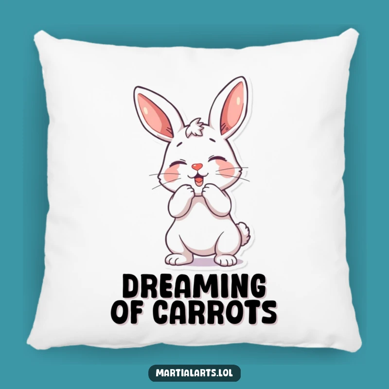 Funny Playful Bunny Pillow - Soft Strikes, Comfy Gift for Jokers