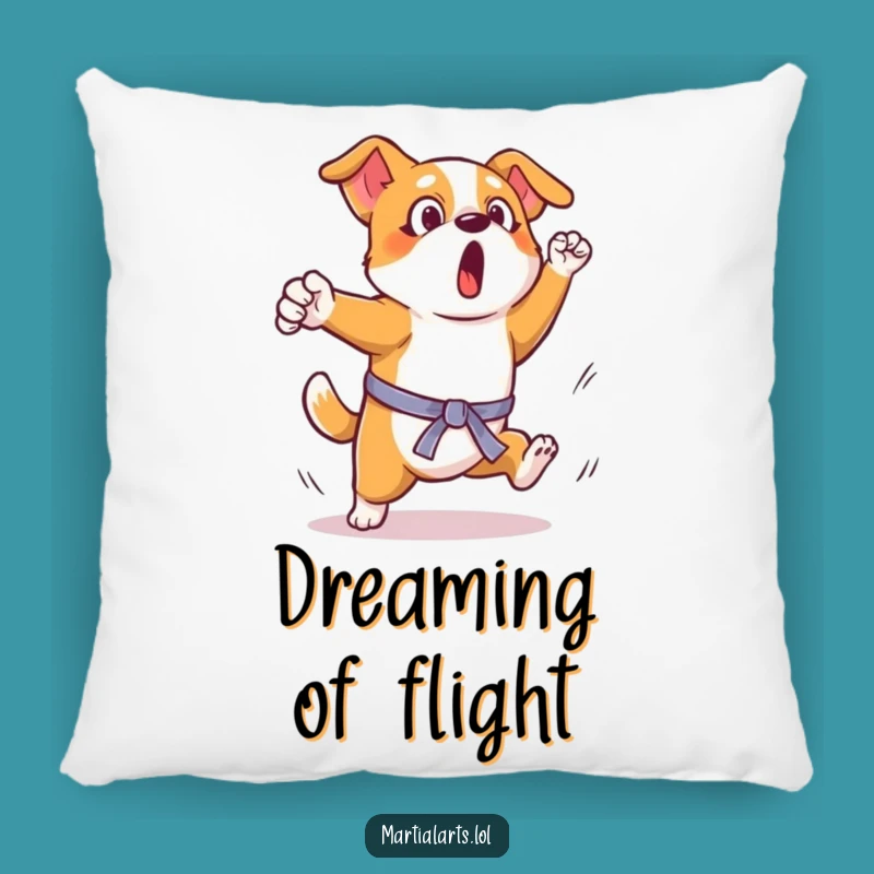 Funny Dog Martial Arts Kick Pillow: Comfy Cushion for Dog Lovers