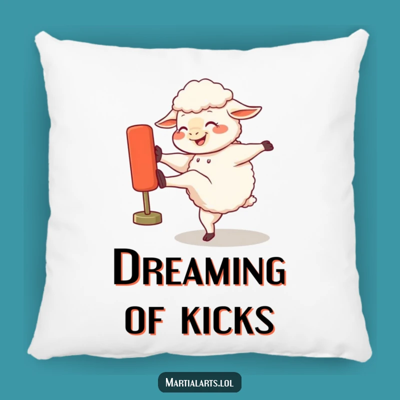 Funny Giggling Sheep Kicking Dummy Pillow - Cozy & Hilarious Accent Gift