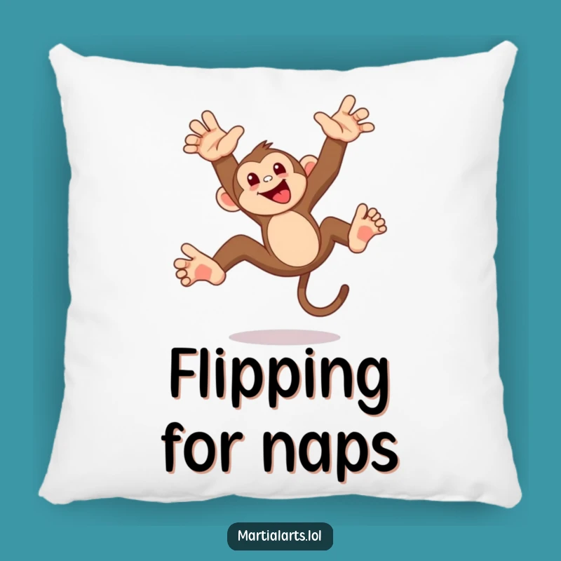 Funny Monkey Flip Pillow: Soft and Playful Acrobat Monkey Cozy Funny Gift