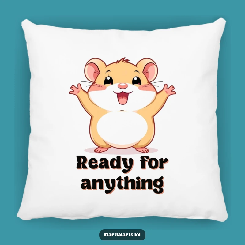 Funny Happy Hamster Pillow - Soft Energetic Comfort Cushion