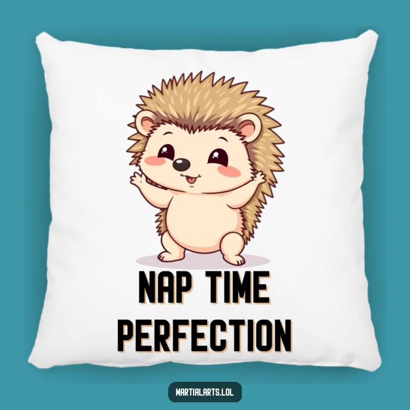 Funny Hedgehog Yoga Pillow - Comfy Cushion for Wobbly Moments