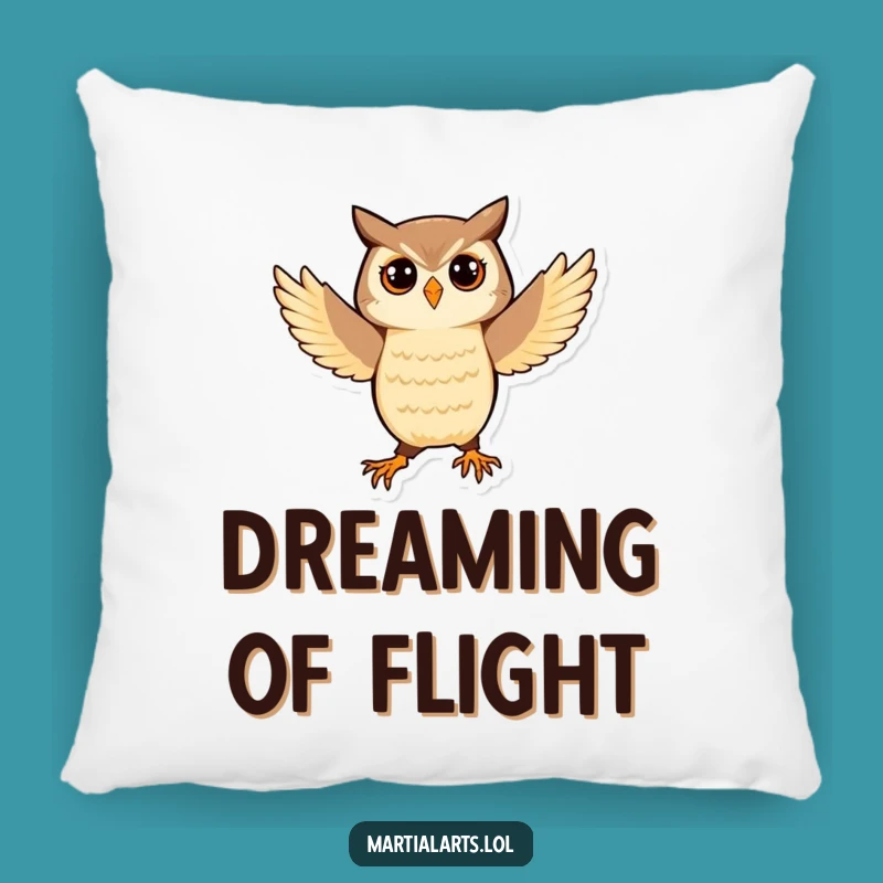 Funny Owl Balance Pillow: Playful Zen Comfort Gift