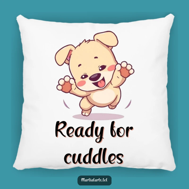 Funny Puppy Pillow: Soft Play Fight Decor Throw Pillow Gift