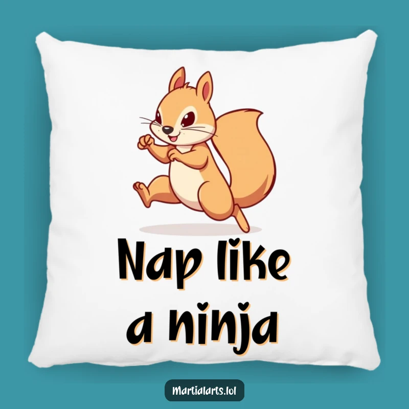 Funny Squirrel Agile Move Pillow: Cozy Comfort Gift for Action Fans