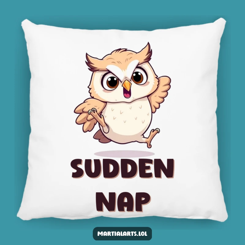 Funny Startled Owl Pillow - Soft Tumbles, Comfy Surprise Gift
