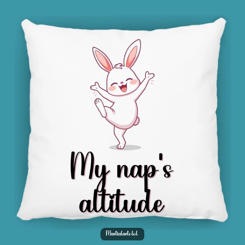 Comfy Funny Bunny High Knee Pillow: Snuggle Up with Fitness Fun!