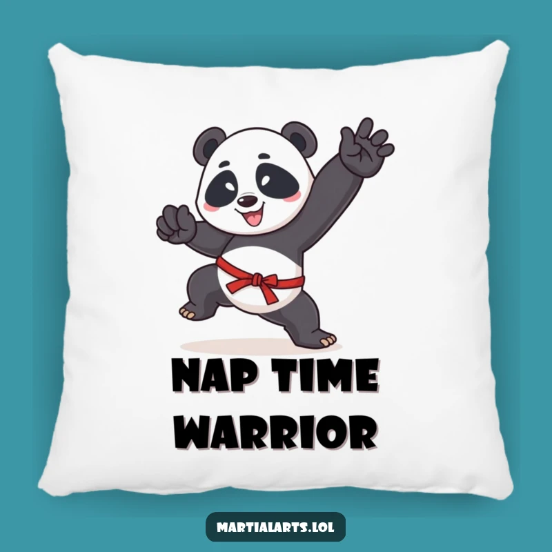 Funny Panda Pillow: Soft Martial Arts Decor Throw Pillow Gift