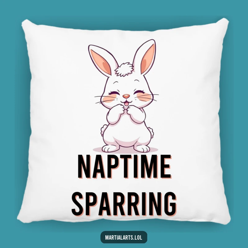 Funny Playful Bunny Pillow: Snuggle with Cuteness, Hilarious Gift