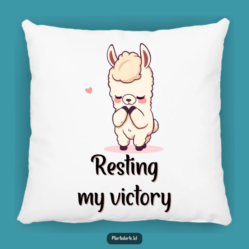 Funny Llama Peace Pillow - Comfy Cushion for Serene Moments