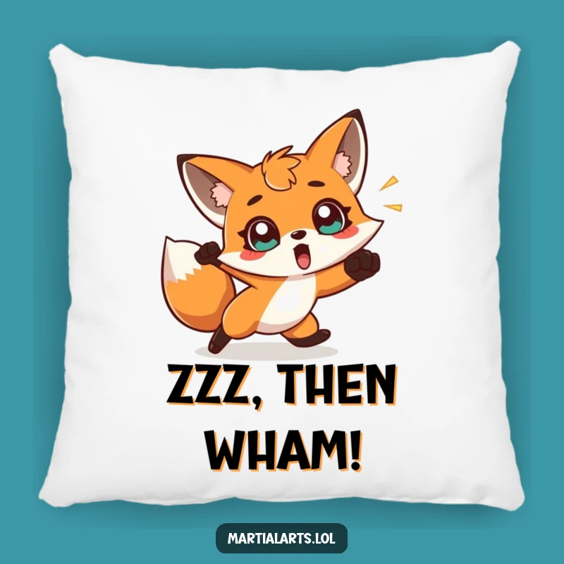 Funny Fox Dodge Pillow - Cozy Comfort with a Side of Surprise