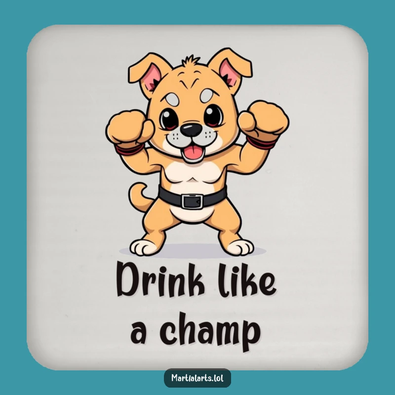 Funny Dog Boxer Coaster: Protect Surfaces with this Hilarious Champ!