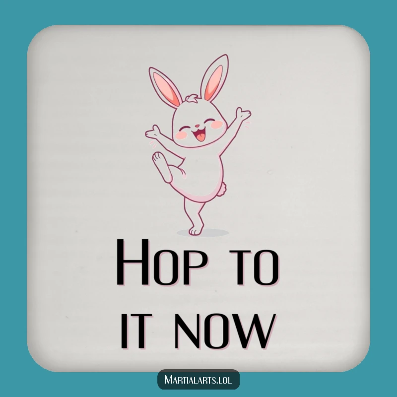 Funny Bunny High Knee Coasters: Protect Surfaces with Playful Energy!