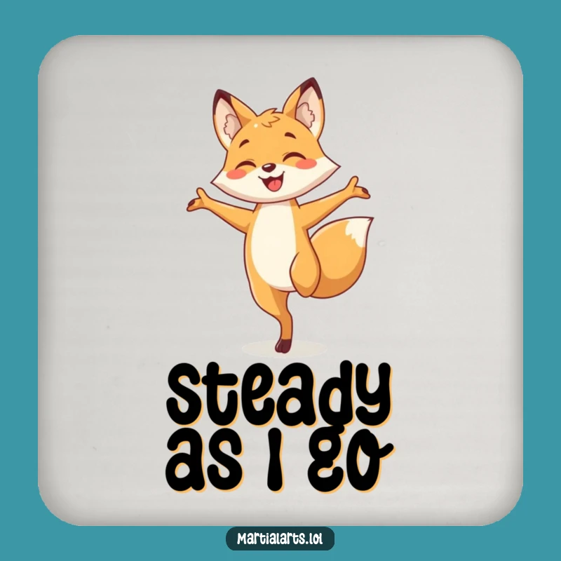 Funny Fox Balance Coaster: Protect Your Surfaces with Hilarious Art