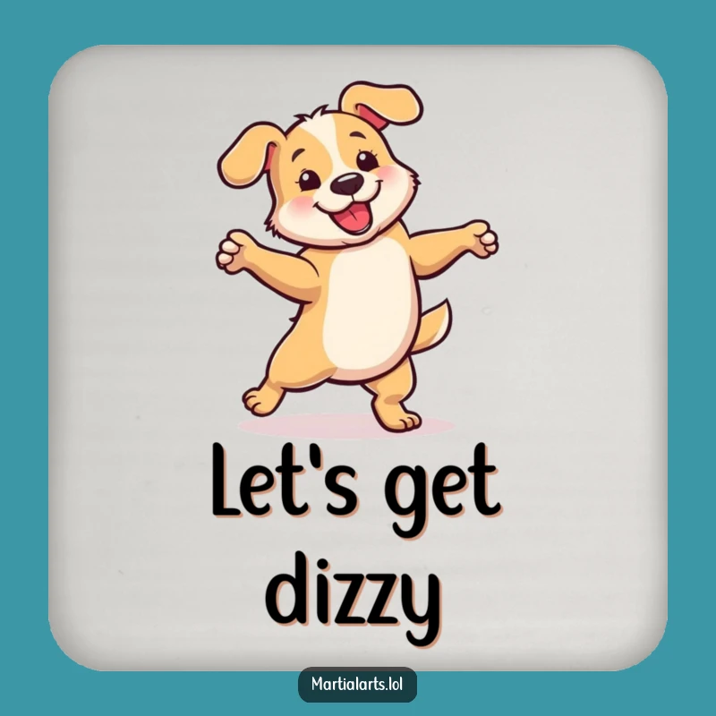 Funny Dancing Dog Coaster: Protect Surfaces with Fun, Hilarious Gift