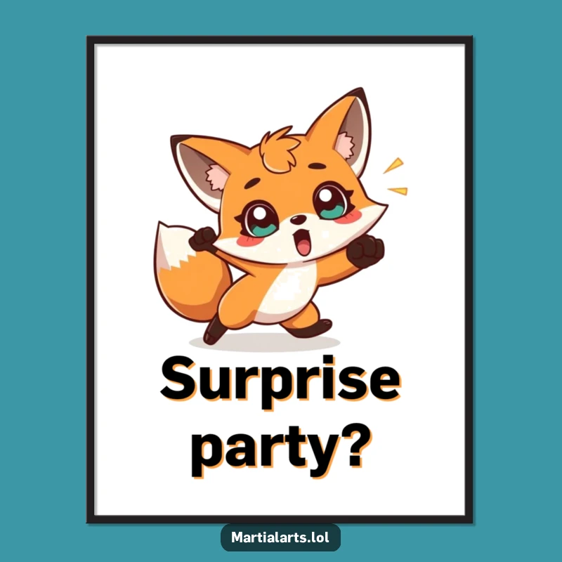 Funny Fox Dodge Poster - Hilarious Wall Art for Dodgy Characters