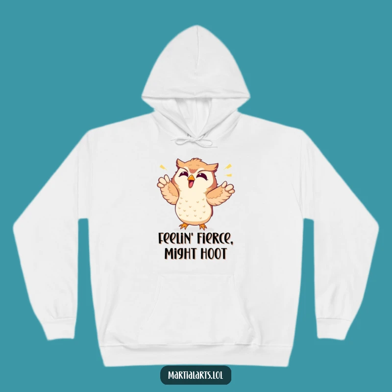Funny Giggling Owl Hoodie - Cozy and Hilarious Bird Enthusiast Gift