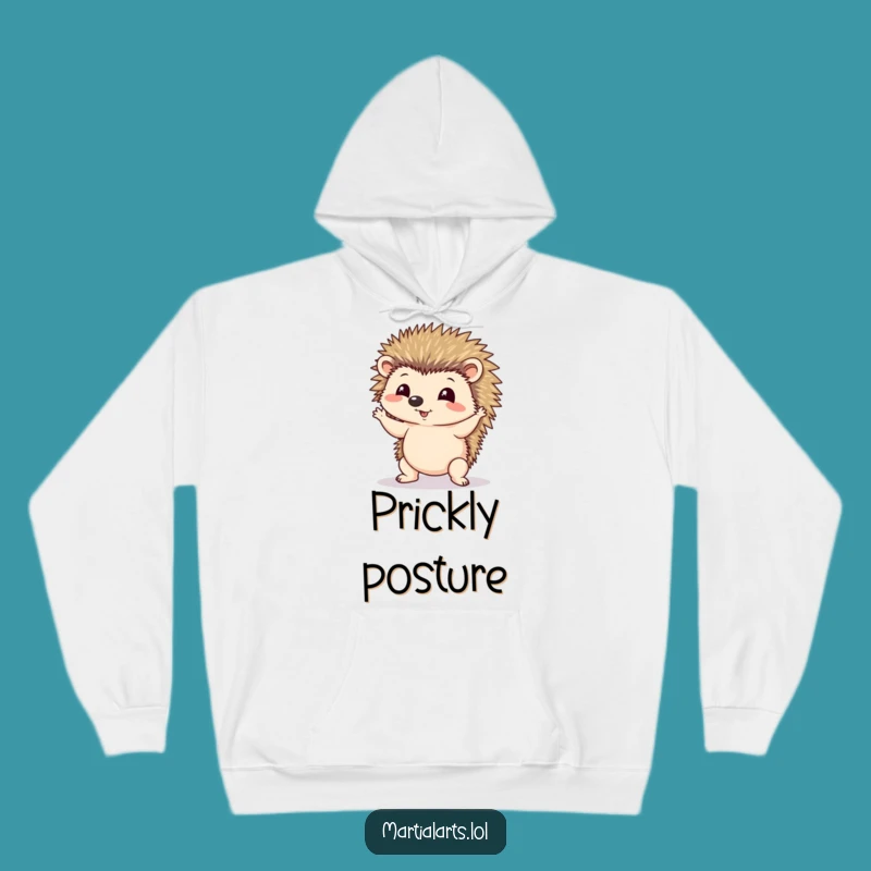 Funny Hedgehog Hoodie - Cozy Wobbly Yoga Comfort Gift