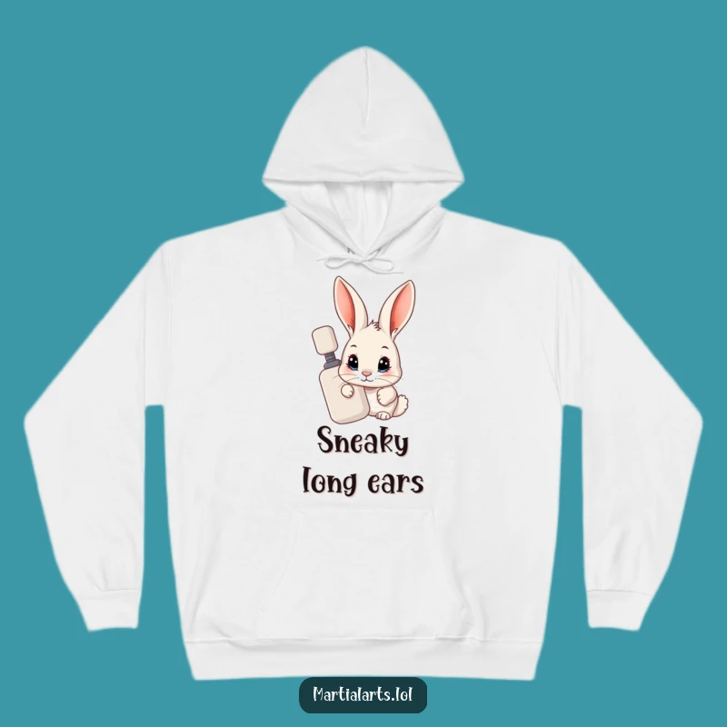 Funny Rabbit Spy Hoodie: Cozy Curious Gift