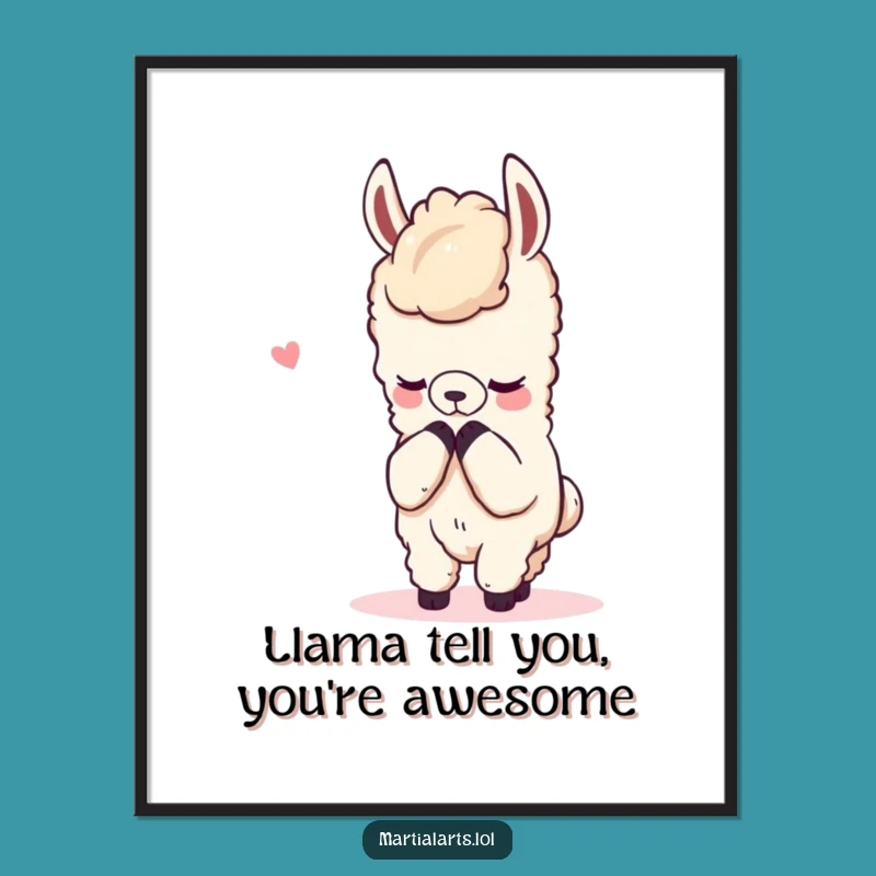 Free Printable Llama Peace Art - Funny Downloadable Decor for Calm!