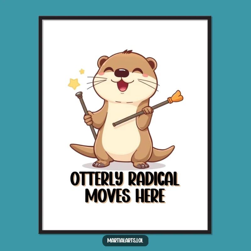 Free Printable Otter Staff Wall Art - Funny Downloadable Decor for Playful Homes