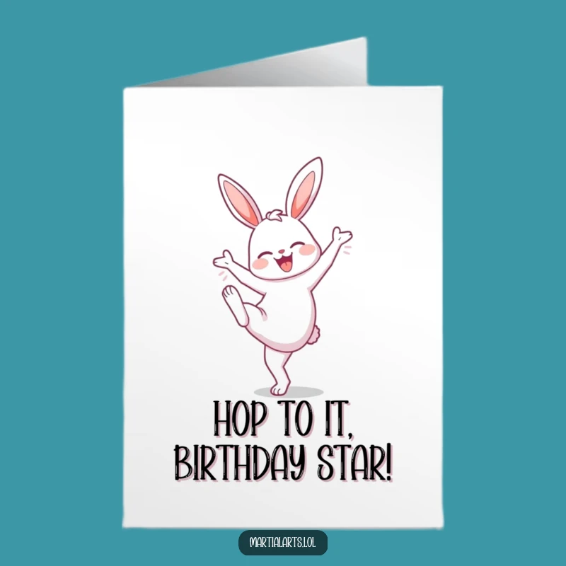 Free Printable Funny Bunny Birthday Card: Knee High Fun Downloadable