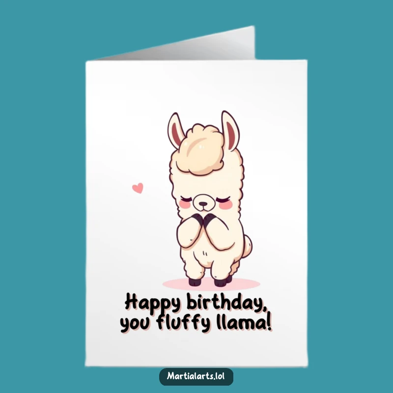 Free Printable Llama Birthday Card - Funny Downloadable Peace After Fun!