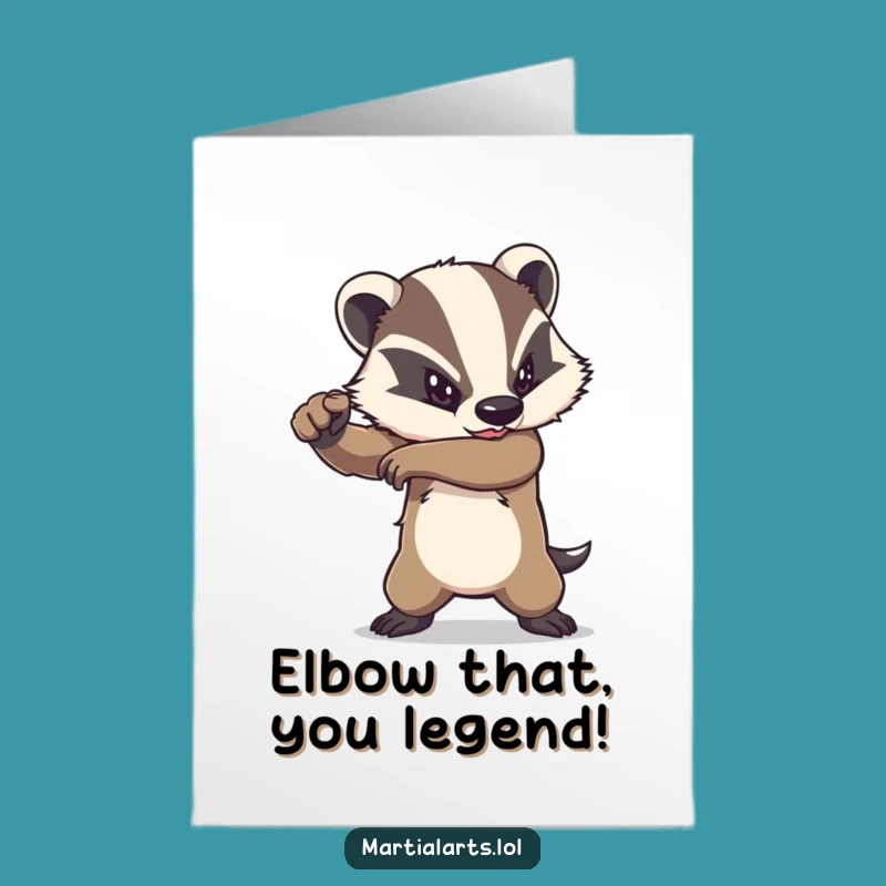 Free Printable Badger Congrats Card: Strike Out the Competition Funny Gift