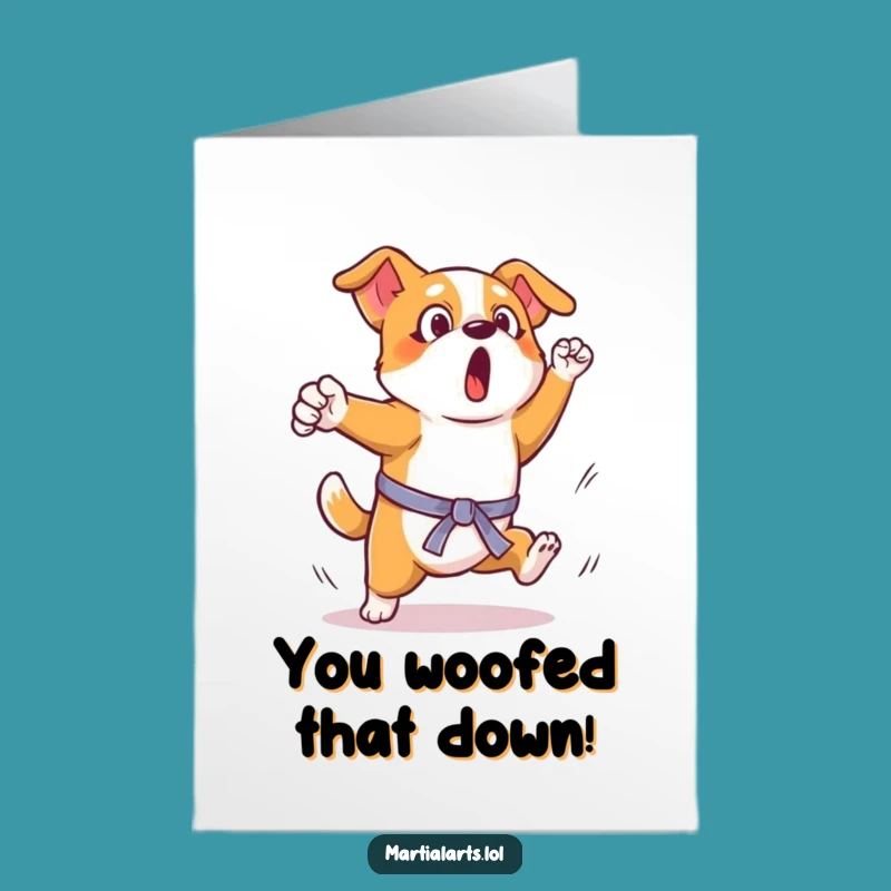 Free Printable Congrats Card: Dog Kick Fail, Hilarious DIY Downloadable Greeting for Wins