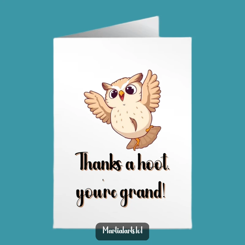 Free Printable Owl Thank You Card: Funny Downloadable Oops Gift