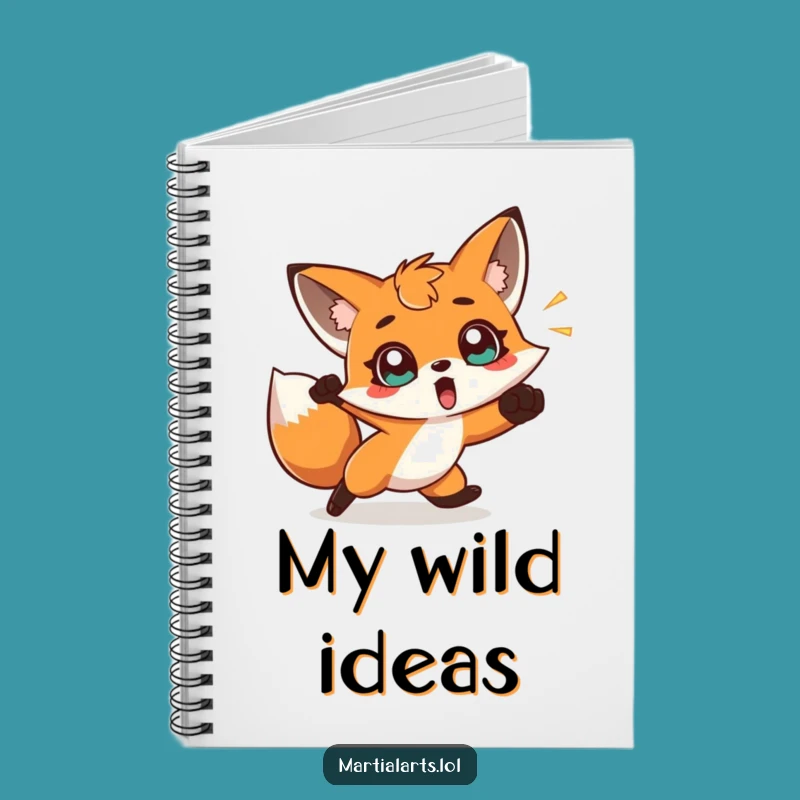 Funny Fox Dodge Notebook - Jot Down Ideas with Foxy Wit