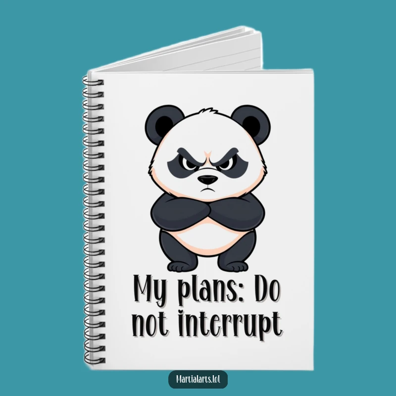 Funny Panda Guard Notebook: Record Your Thoughts with Hilarious Intensity
