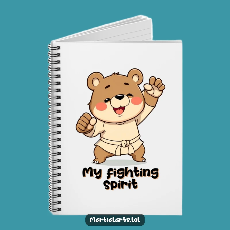 Funny Bear Martial Arts Notebook: Record Your Moves with Humor!