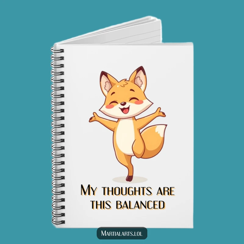 Funny Fox Balance Notebook: Jot Down Ideas with Hilarious Animal Flair