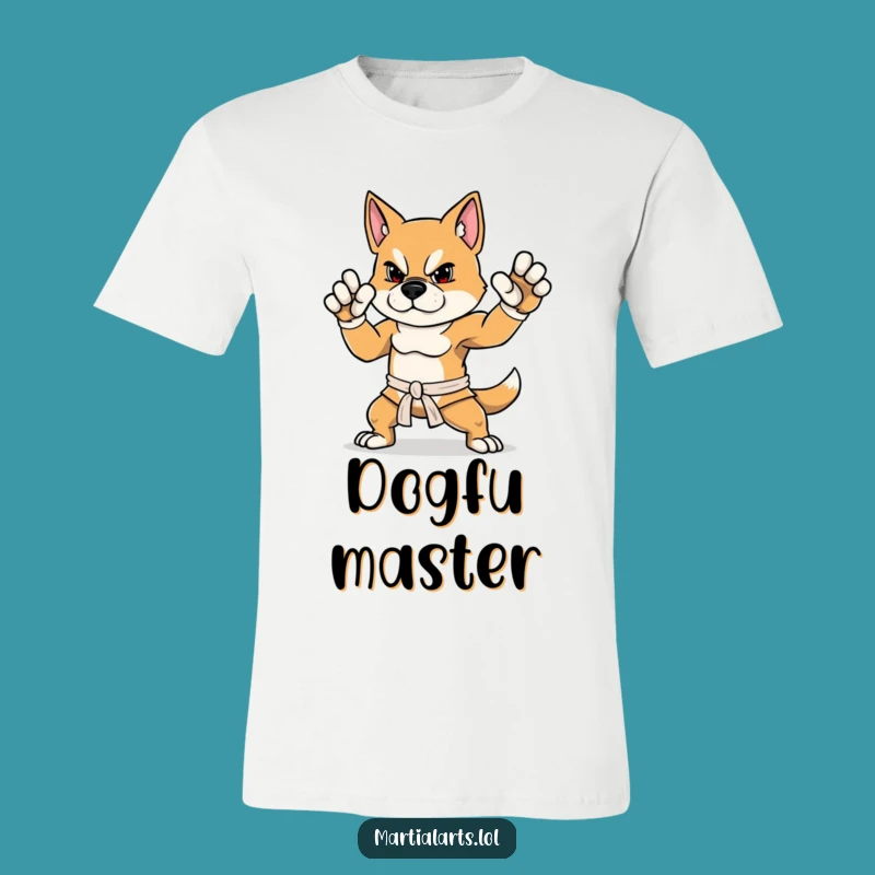 Funny Dog Martial Arts T-Shirt: Powerful Pooch for a Hilarious Funny Gift