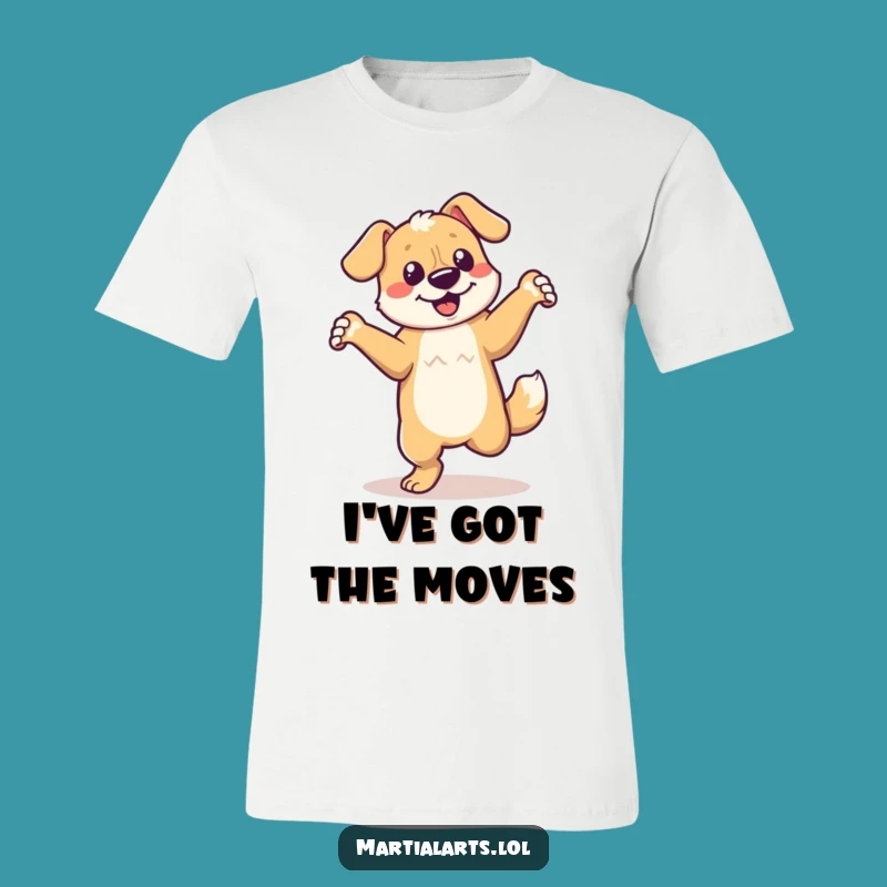Funny Dancing Dog T-Shirt - Energetic Spin, Hilarious Outfit for Dog Lovers