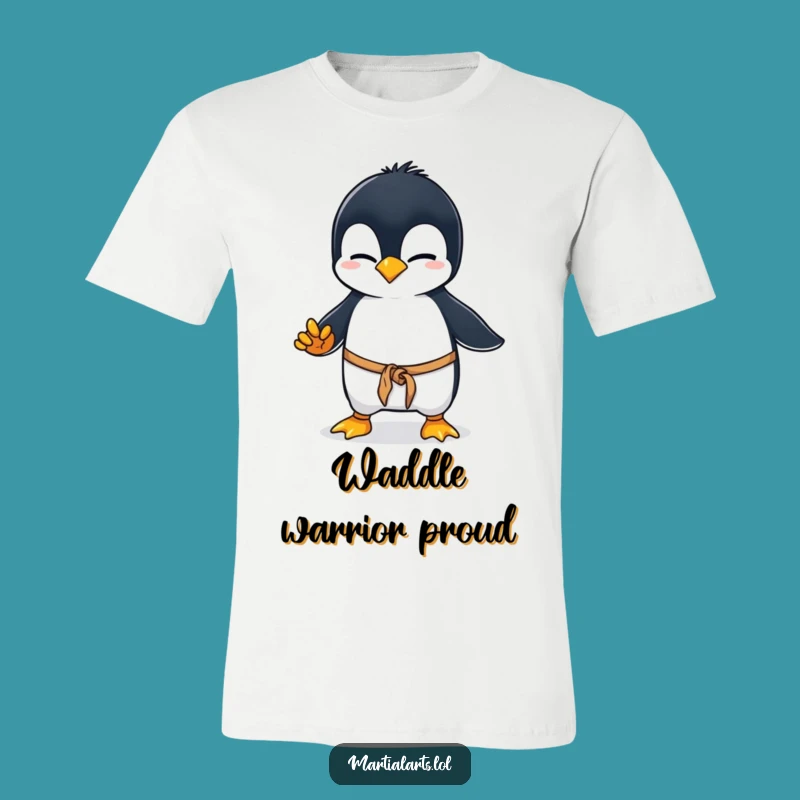 Funny Penguin Karate T-Shirt: Clumsy Martial Arts Penguin, Hilarious Gift for Animal Fans
