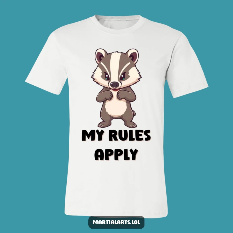 Funny Brave Badger T-Shirt: Defend Your Spirit with Style, Hilarious Gift
